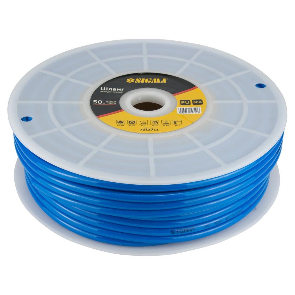 Шланг Sigma в бухте полиуретановый (PU) 50 м 6.5 х 10 мм