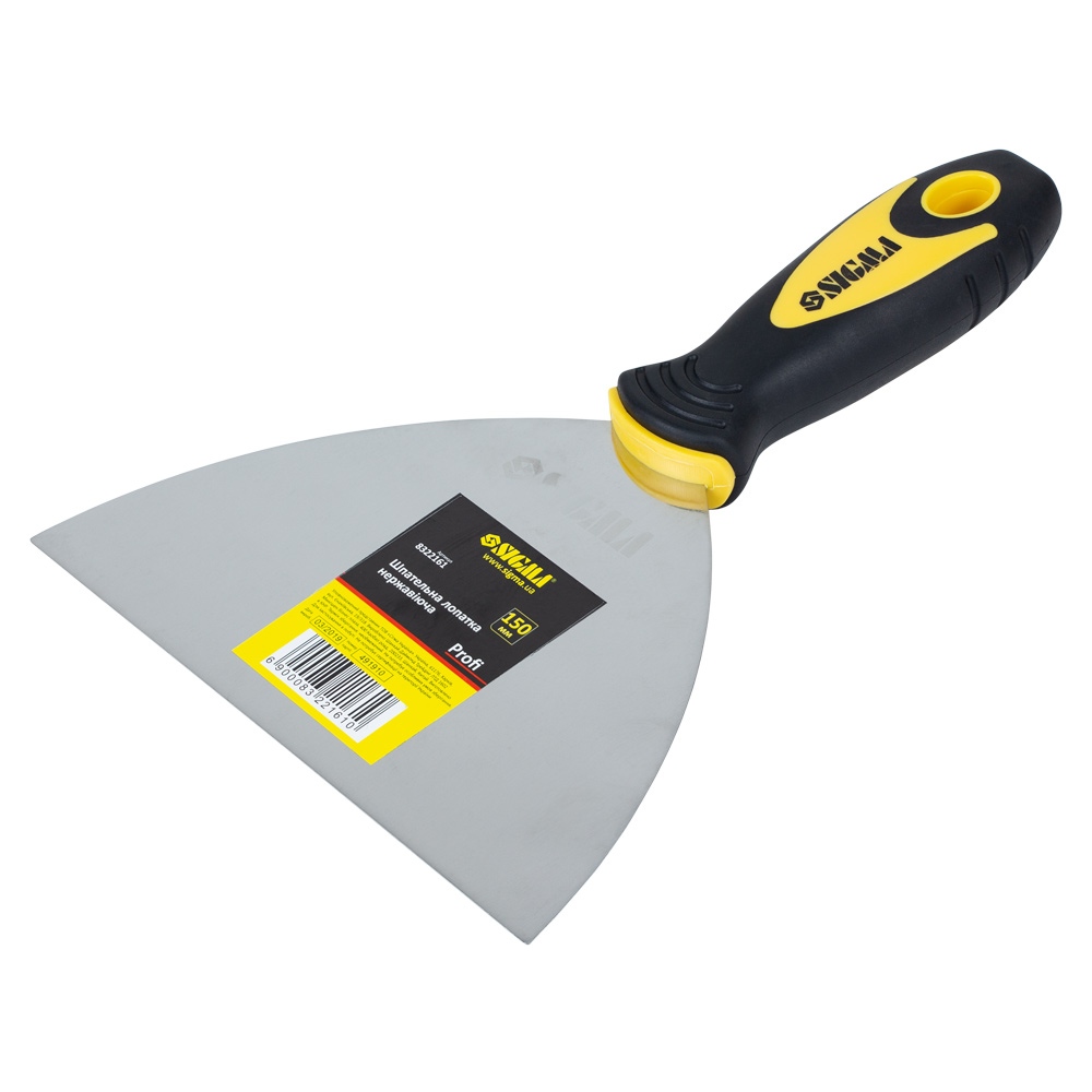 Шпательная лопатка Sigma нержавеющая Profi 150 мм