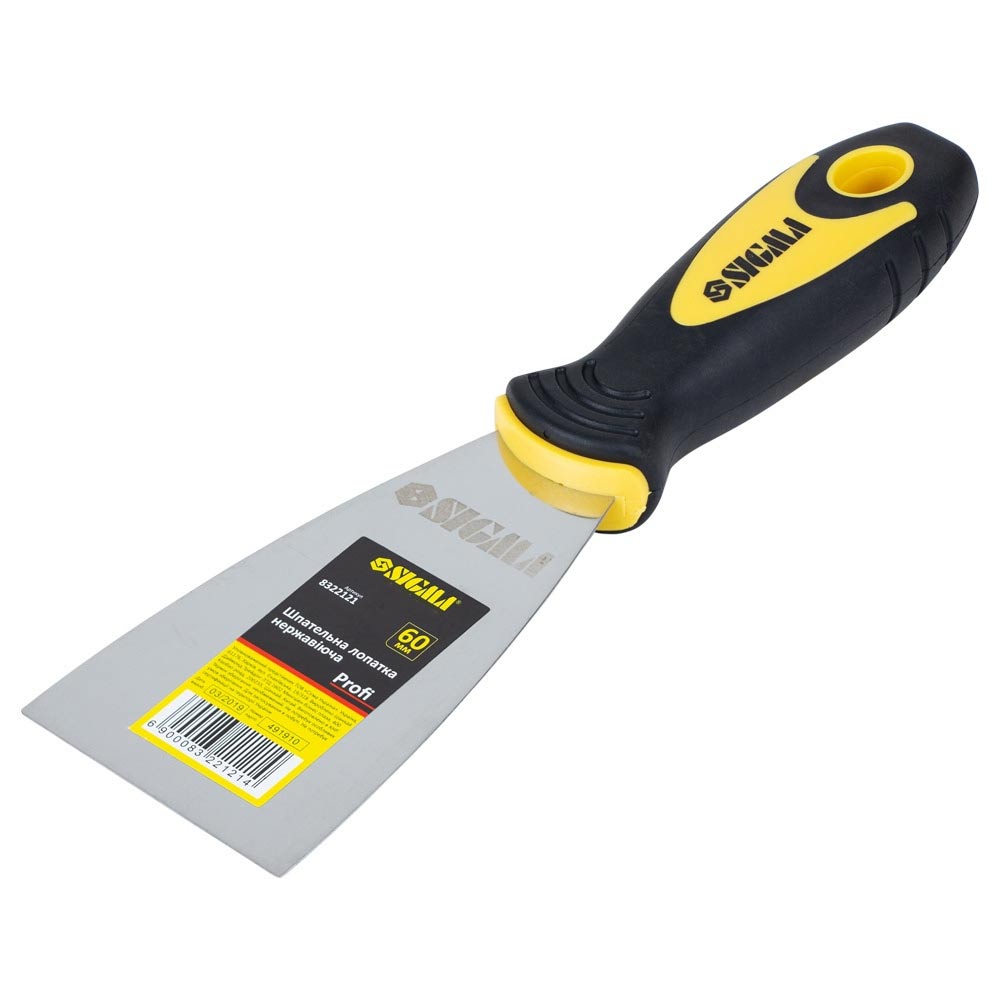 Шпательная лопатка Sigma нержавеющая Profi 60 мм