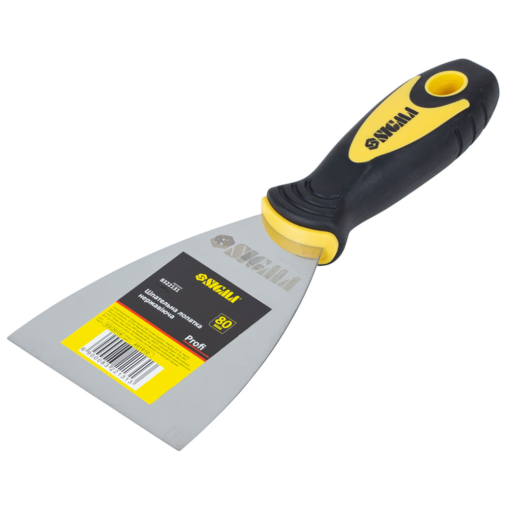 Шпательная лопатка Sigma нержавеющая Profi 80 мм