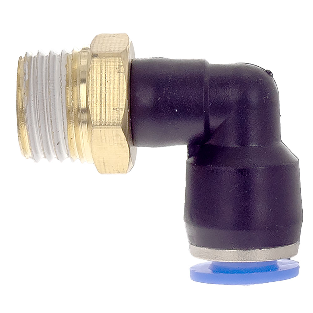 Штуцер цанговый Sigma (угловой) Ø6 МТ 1/4"