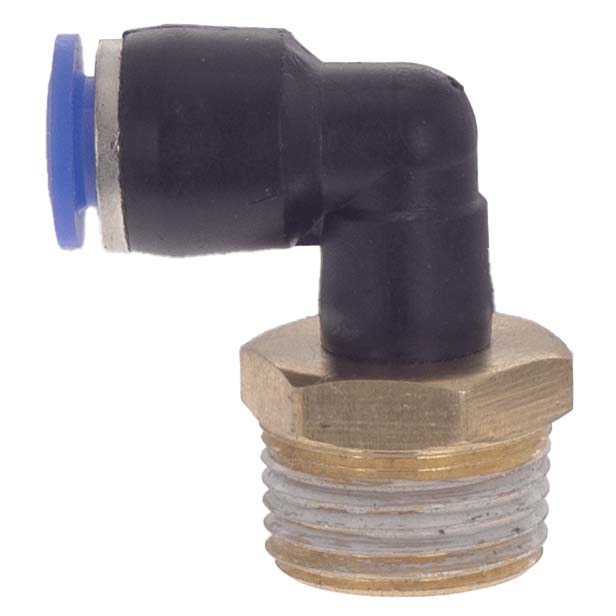 Штуцер цанговый Sigma (угловой) Ø6 МТ 3/8"