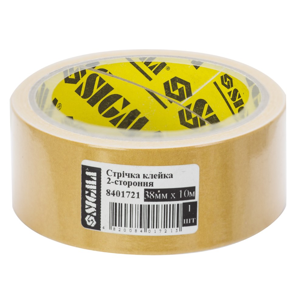 Скотч Sigma 2-х сторонній на поліпропіленовій основі 38 мм x 10 м