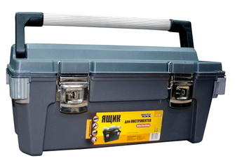 Ящик для инструментов Mastertool ABS пластик с металлическими замками 25.5" 79-2100