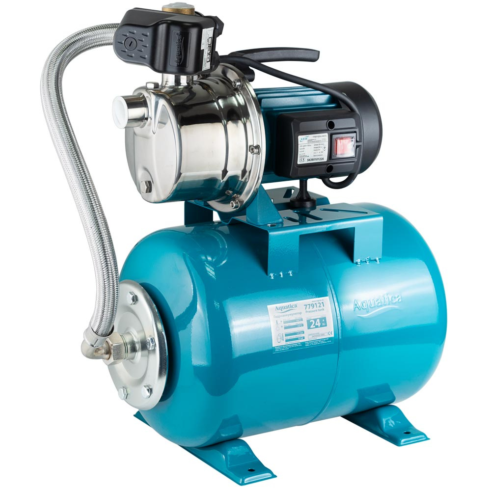 Станція Leo 0.6кВт Hmax 35м Qmax 50л/хв (самовсмоктуючий насос нерж) 24л Україна Станція Leo 0.6кВт Hmax 35м Qmax 50л/хв (самовсмоктуючий насос нерж) 24л Україна