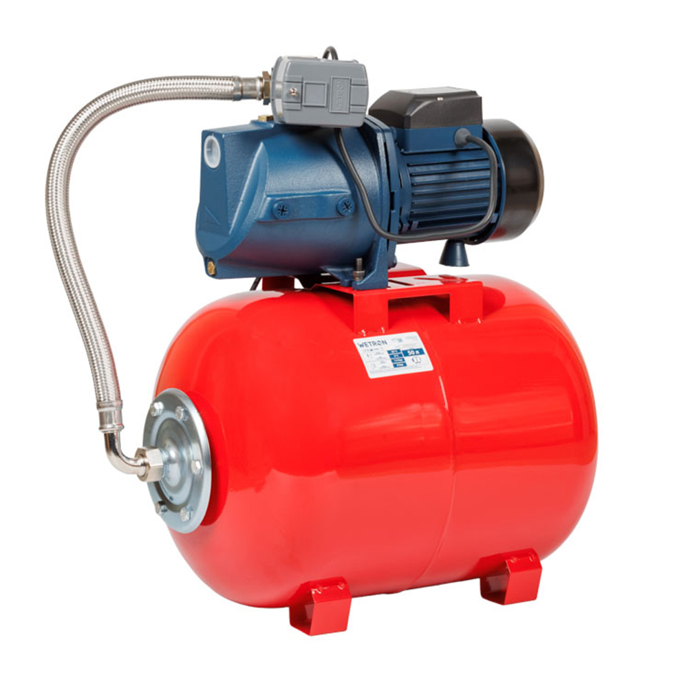 Станція Wetron 1.1кВт Hmax 45м Qmax 85л/хв (самовсмоктуючий насос) 50л Україна Станція Wetron 1.1кВт Hmax 45м Qmax 85л/хв (самовсмоктуючий насос) 50л Україна