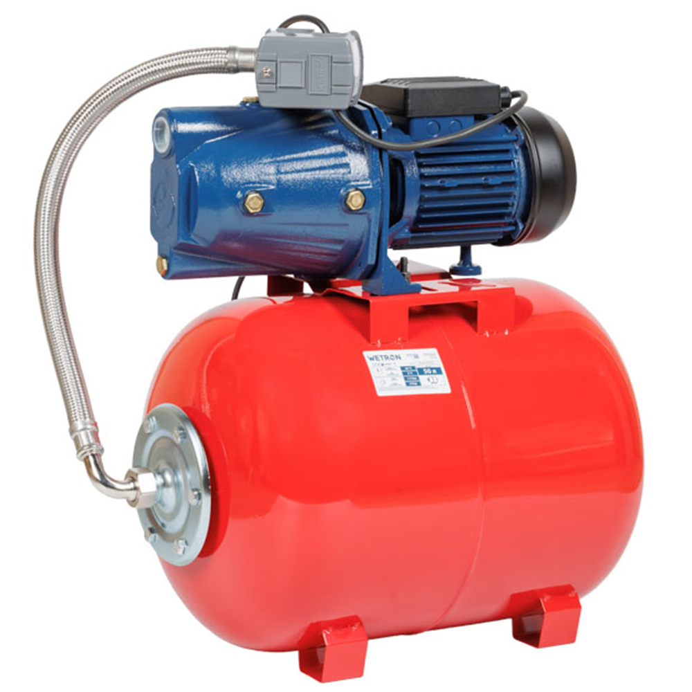 Станція Wetron 1.1кВт Hmax 52м Qmax 70л/хв (самовсмоктуючий насос) 50л Україна Станція Wetron 1.1кВт Hmax 52м Qmax 70л/хв (самовсмоктуючий насос) 50л Україна