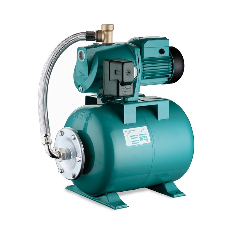 Станція Leo 0.75кВт Hmax 56 м Qmax 60л/хв (самовсмоктуючий насос) 24 л