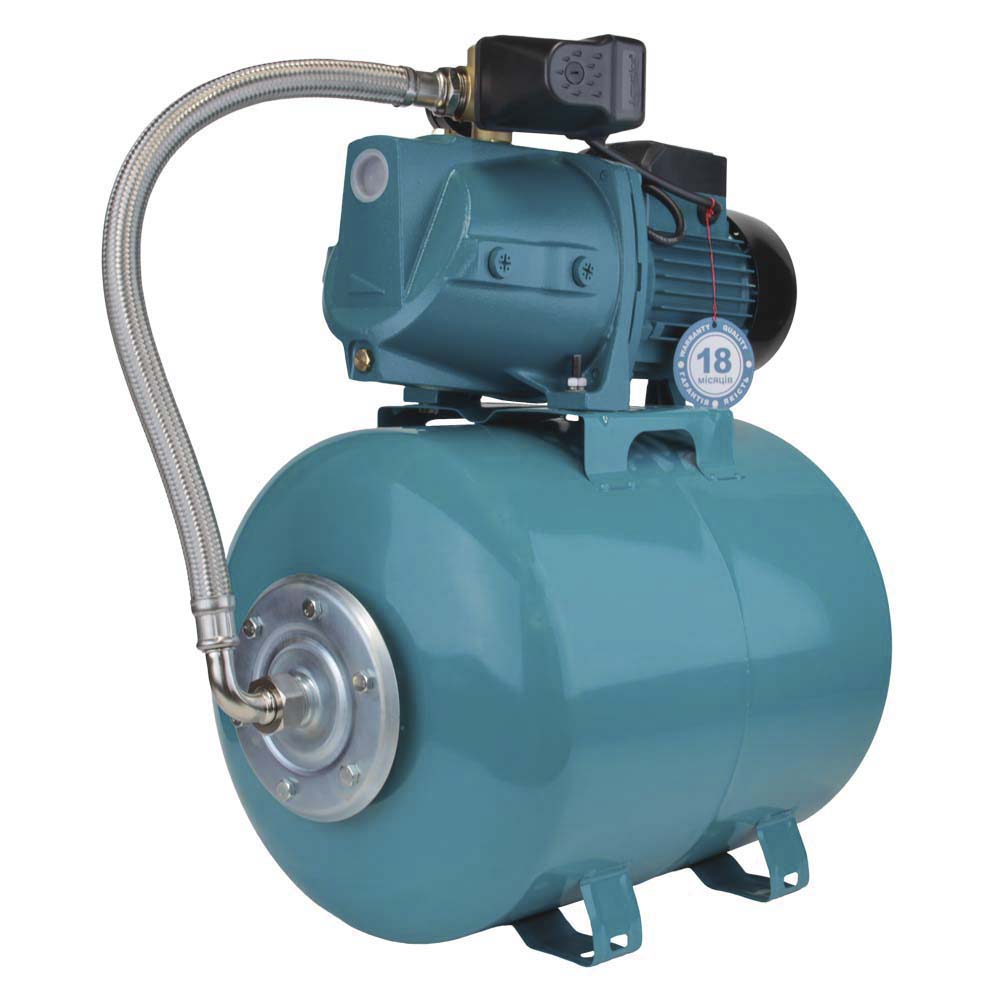 Станція Leo 1.1кВт Hmax 55 м Qmax 80л/хв (самовсмоктуючий насос) 50 л Україна