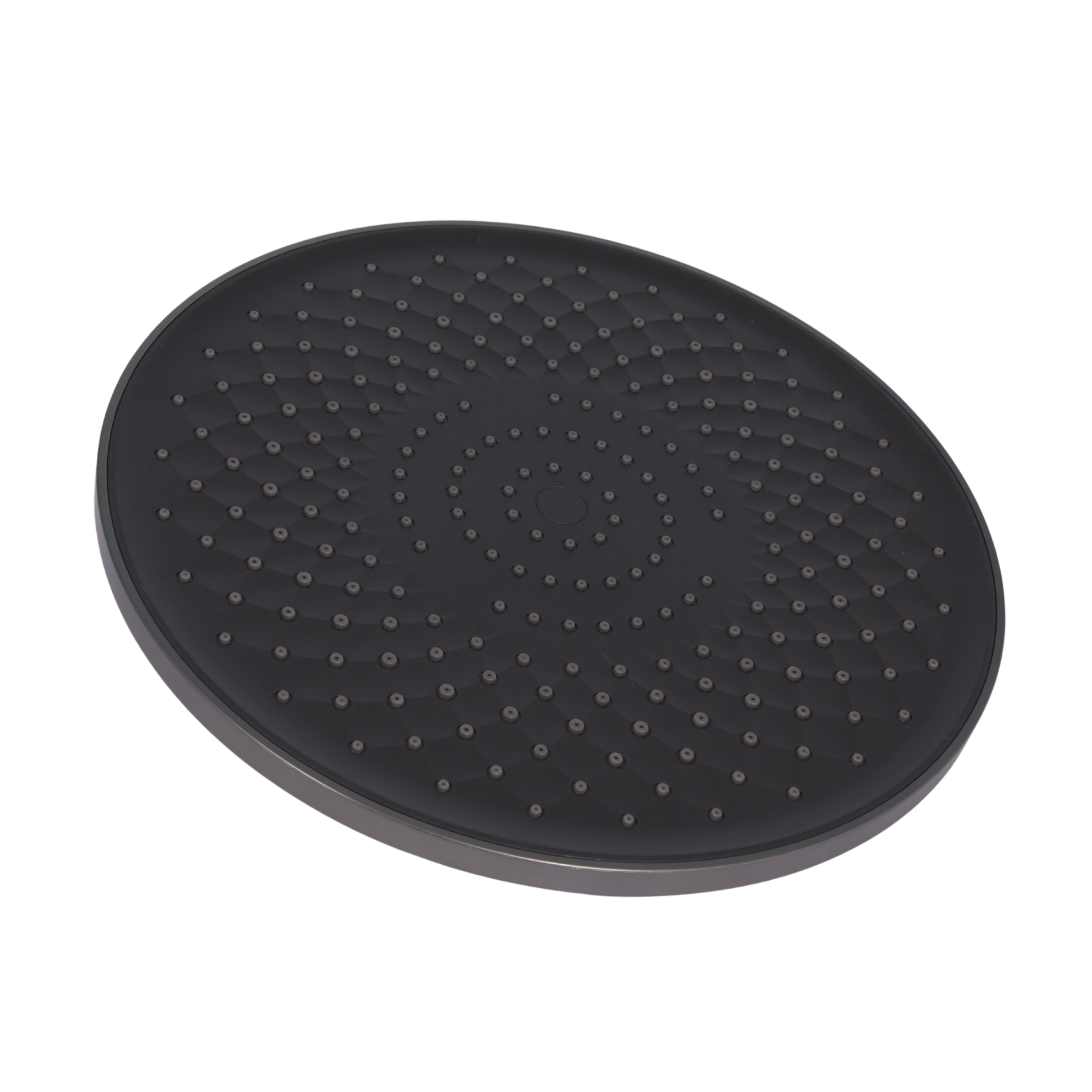 Потолочная лейка для душевой системы Qtap Vlasta New Gunmetal Black PVD (250 х 54 х 250) (QTVLA25054250GMB49647)