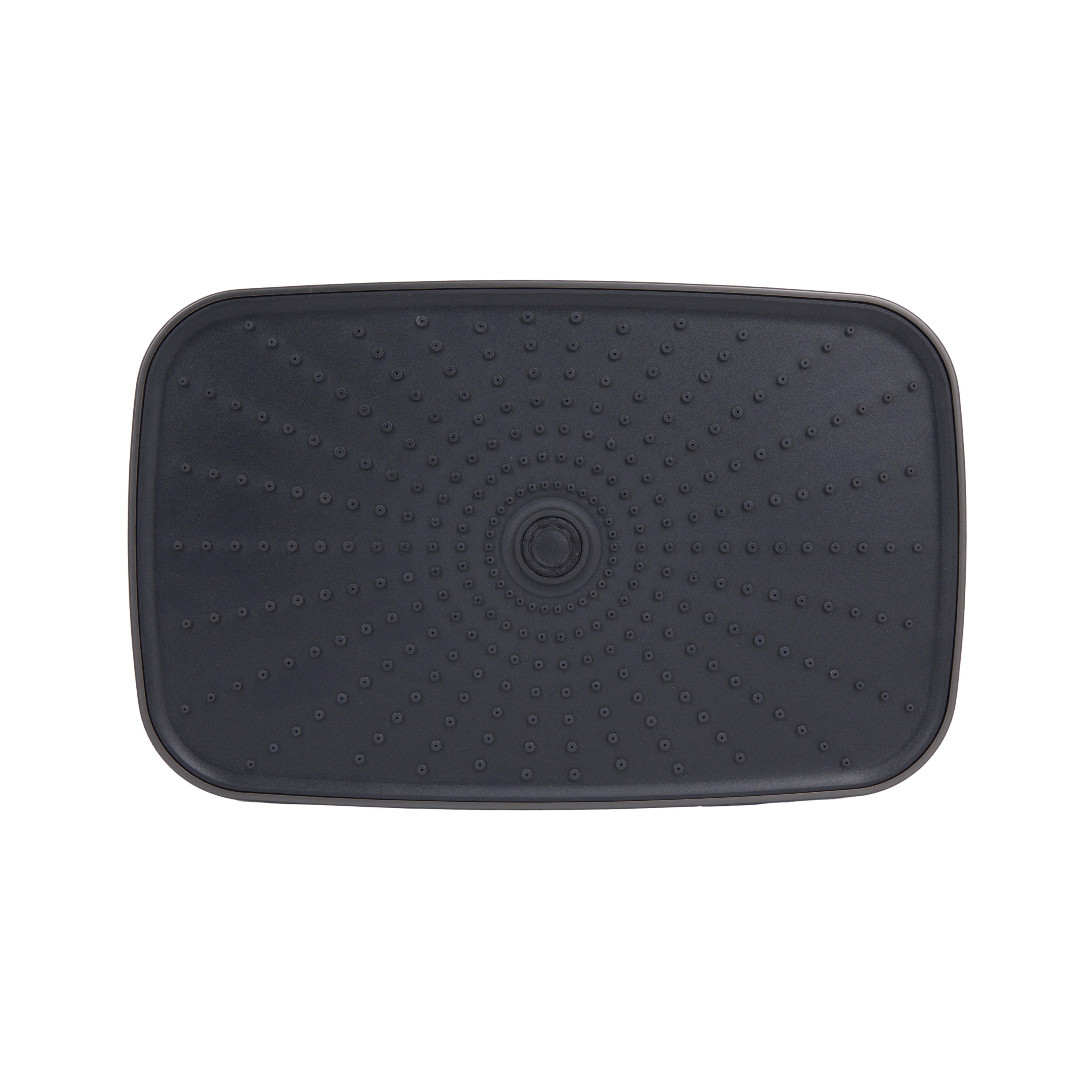 Потолочная лейка для душевых систем Qtap Gemini Gunmetal Black PVD (34 x 190 x 290) (QTGEM34190290GMB50069)