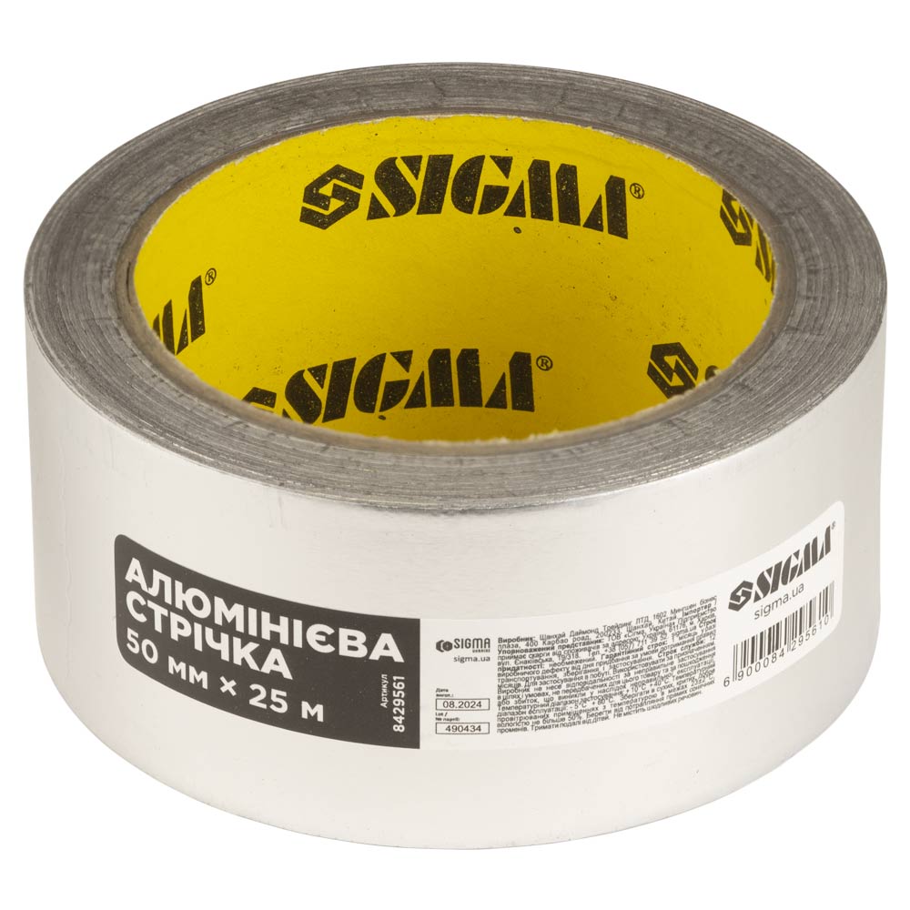 Стрічка Sigma алюмінієва 50 мм x 25 м