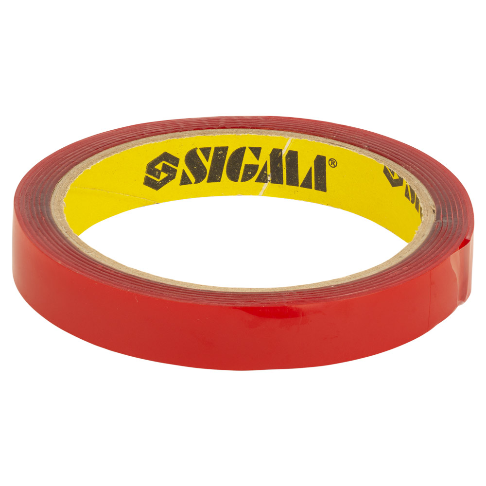 Стрічка Sigma двостороння на піноакриловій основі 12 мм x 2 м Стрічка Sigma двостороння на піноакриловій основі 12 мм x 2 м