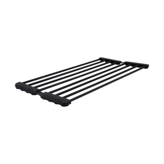Сушарка на кухонну мийку з присоскою Lidz Acsis LA09 Black, кругла основа, для посуду 440 х 224 мм (LDACSLA09BLM49777)