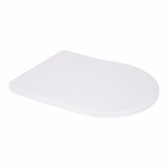 Сидіння для унітаза (Grand) 425 х 363 х 30 мм, White, з мікроліфтом Slim Duroplast, Quick Relase Qtap