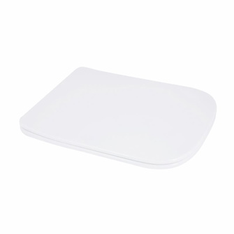 Сидіння для унітаза підлогового (Aries) 445 x 360 x 30 мм, White, з мікроліфтом, Slim Duroplast, Quick Release Qtap (QT03228302W3)