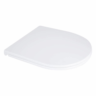 Сидіння для унітаза підлогового (Dove) 425 x 363 x 30 мм, White, з мікроліфтом, Slim Duroplast, Quick Release Qtap (QT06228380BW3)