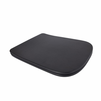 Сидіння для унітаза (Tern 490) 435 x 344 x 50 мм, Matt Black, з мікроліфтом, Slim Duroplast, Quick Release Qtap (QTSC179MB47354)