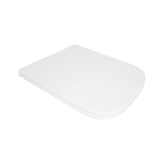 Сиденье для унитаза Qtap (Gemini 490) 428 x 344 x 37,5 мм, White, с микролифтом, Slim Duroplast, Quick Release (QTSC179W49385)