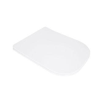Сиденье для унитаза Qtap (Stork, Aquarius 630) 420 x 336 x 22 мм, White, с микролифтом, Slim Duroplast, Quick Release (QTSC179W49263)