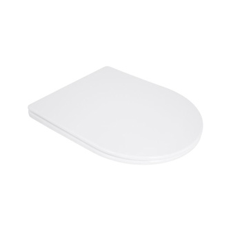 Сиденье для унитаза Qtap (Taurus 490) 422 x 360 x 30 мм, White, с микролифтом, Slim Duroplast, Quick Release (QTSC179W49383)