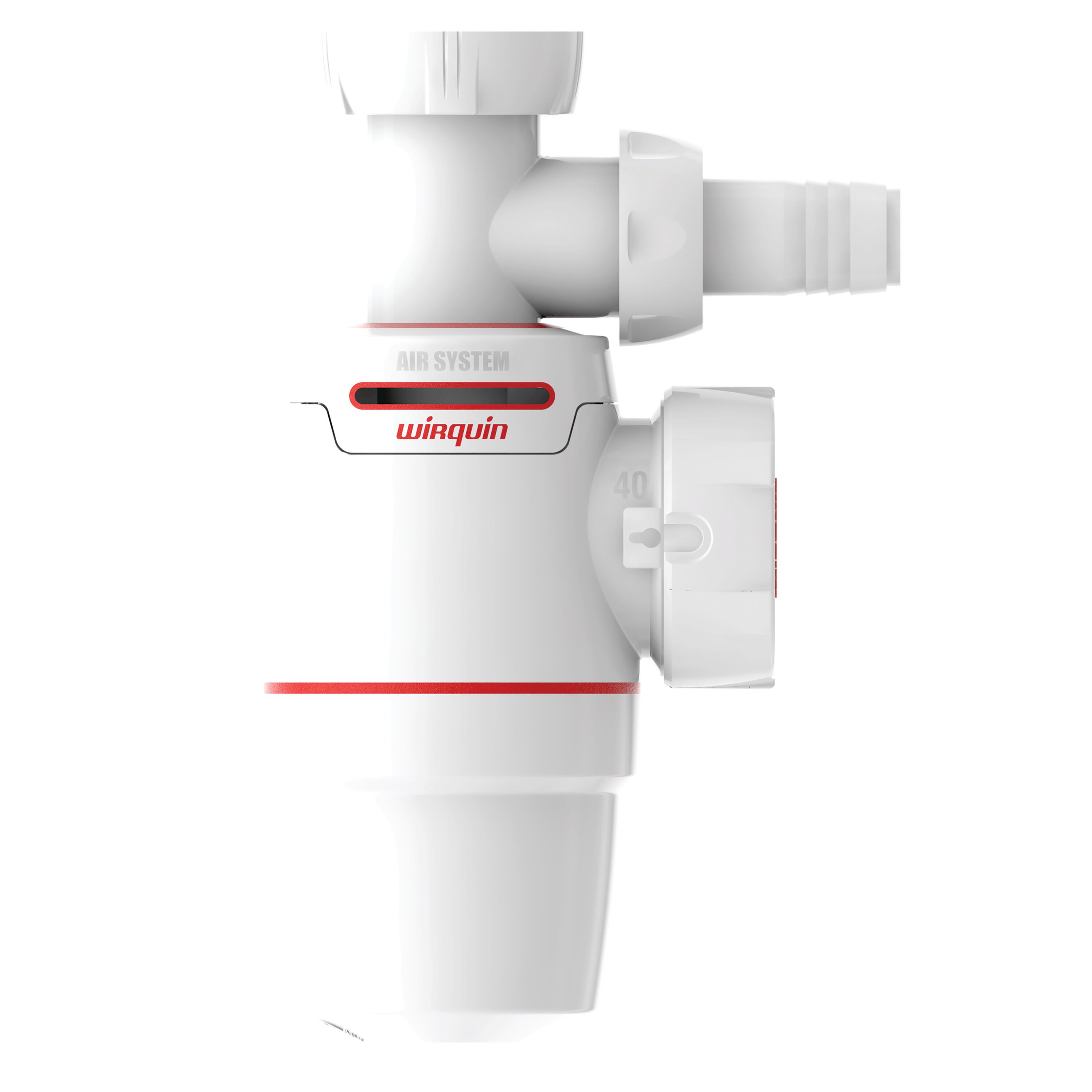 Сифон для кухонної мийки Wirquin Neo Air 1½"ר40 мм з підведенням Сифон для кухонної мийки Wirquin Neo Air 1½"ר40 мм з підведенням