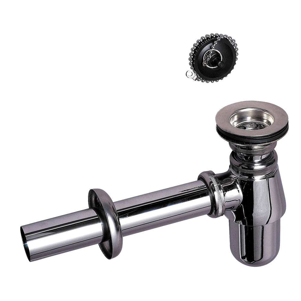 Сифон для раковини Wirquin латунний з пробкою на ланцюжку 1¼"ר32 мм Сифон для раковини Wirquin латунний з пробкою на ланцюжку 1¼"ר32 мм