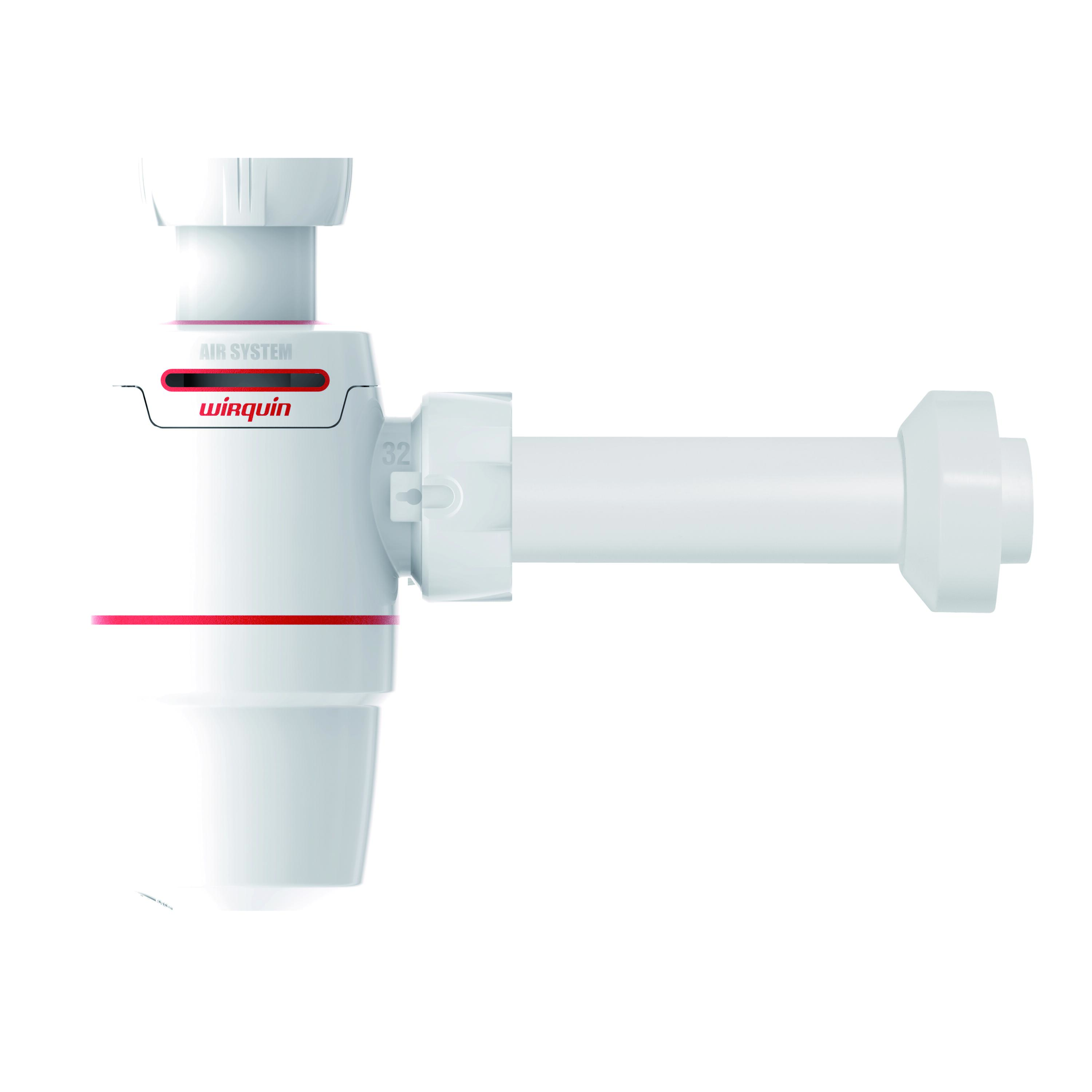 Сифон для раковини Wirquin Neo Air з відведенням 1¼"×Ø32 мм
