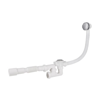 Сифон для ванны Lidz (WHI) 60 03 V002 01 с ревизией (выход 50 мм)