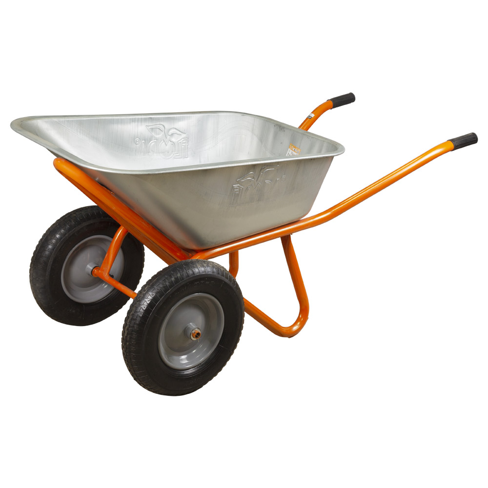 Тачка будівельна Flora двоколісна 100 л 320 кг колесо 15" (з 5-х ЧАСТИН) Тачка будівельна Flora двоколісна 100 л 320 кг колесо 15" (з 5-х ЧАСТИН)