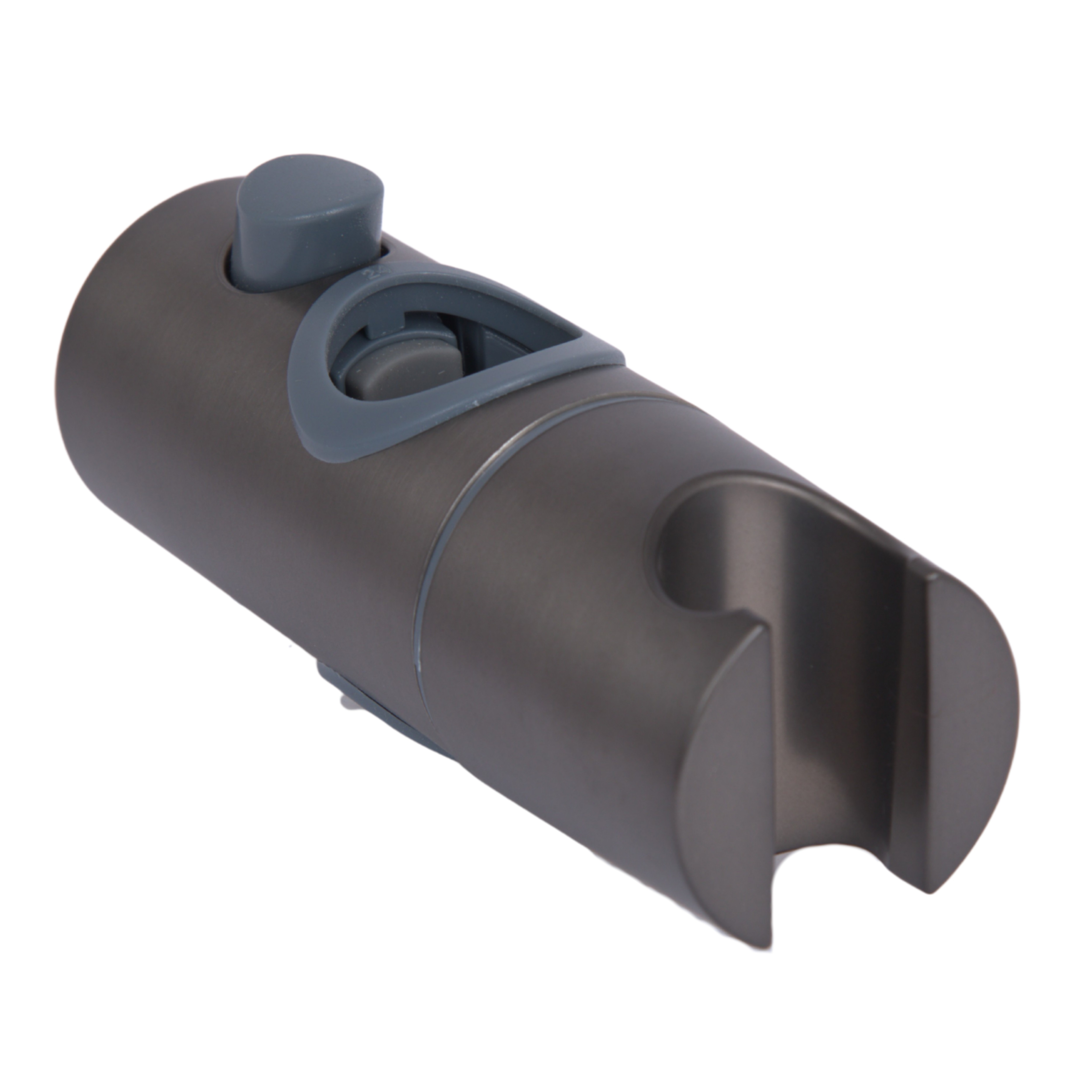 Тримач ручної лійки на стійку для душової системи (круглий) Qtap Gemini Gunmetal Black PVD (47,2 x 39,3 x 113) (QTGEM472393113GMB50124)