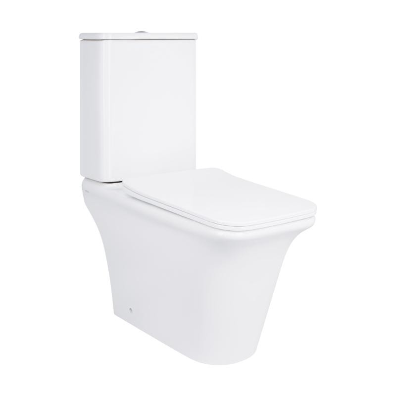 Унітаз-компакт Qtap Kalao безободковий із сидінням Soft-close (QT08221213AW)