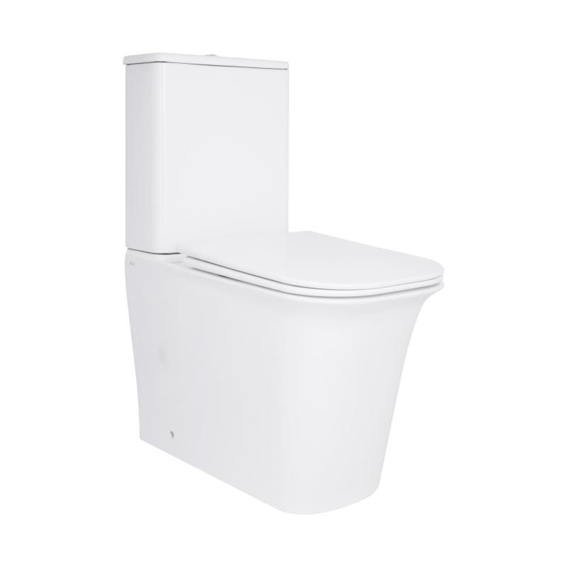 Унітаз-компакт Qtap Nando безободковий із сидінням Soft-close (QT12221222AW)