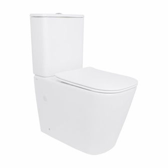 Унитаз напольный Qtap Stork Ultra Quiet 630 x 350 x 805 мм, с сиденьем Soft-close, White (QTSTO27W49260)