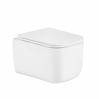Унитаз подвесной Qtap Gemini Ultra Quiet 485 x 340 x 350 мм, White, с сиденьем Slim Duroplast / Soft-close / Quick Release (QTTAU26W49119)