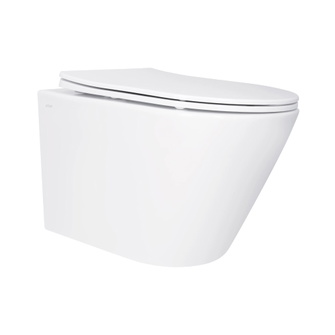 Унітаз підвісний Qtap Swan безободковий із сидінням Soft-close (QT16335180W)