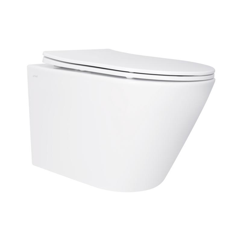 Унітаз підвісний Qtap Swan безободковий Ultra Quiet з сидінням Soft-close (QT16335179W)
