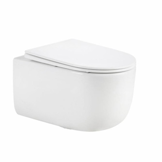 Унитаз подвесной Qtap Taurus Ultra Quiet 515 x 360 x 350 мм, White, с сиденьем Slim Duroplast / Soft-close / Quick Release (QTTAU26W49116)