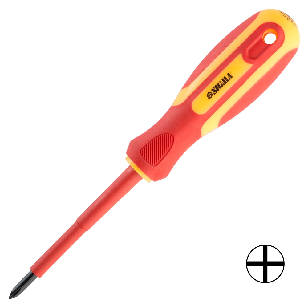 Викрутка діелектрична хрестова Sigma CrV PH1 х 80 мм 1000В Викрутка діелектрична хрестова Sigma CrV PH1 х 80 мм 1000В