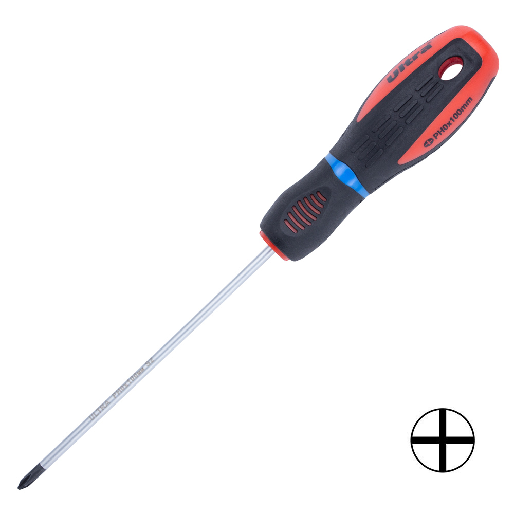Викрутка хрестова Ultra Profi S2 PH0 х 100 мм Викрутка хрестова Ultra Profi S2 PH0 х 100 мм