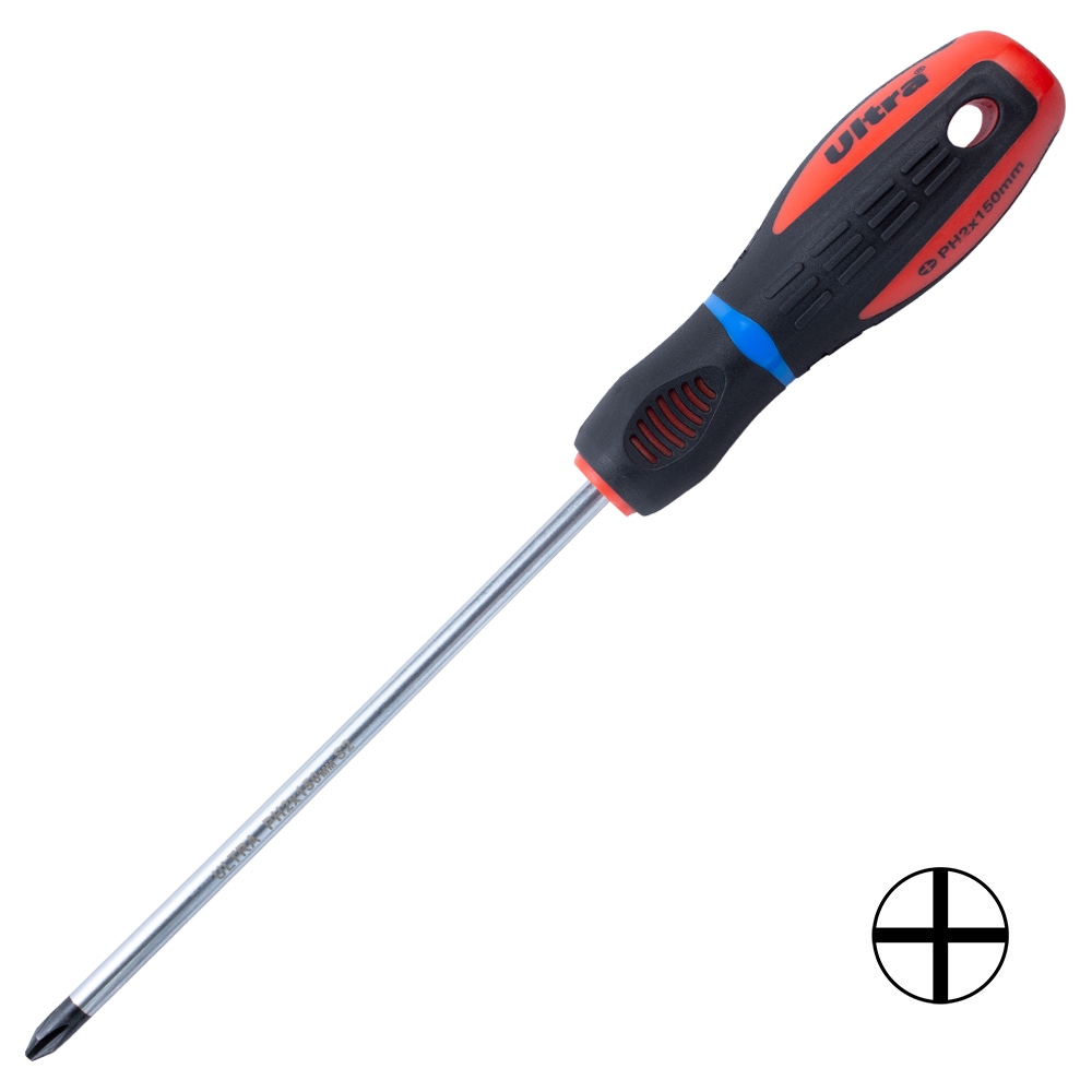Викрутка хрестова Ultra Profi S2 PH2 х 150 мм Викрутка хрестова Ultra Profi S2 PH2 х 150 мм