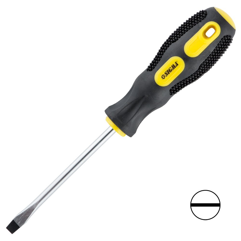 Викрутка шліцьова Sigma CrV SL6.0 х 100 мм Викрутка шліцьова Sigma CrV SL6.0 х 100 мм