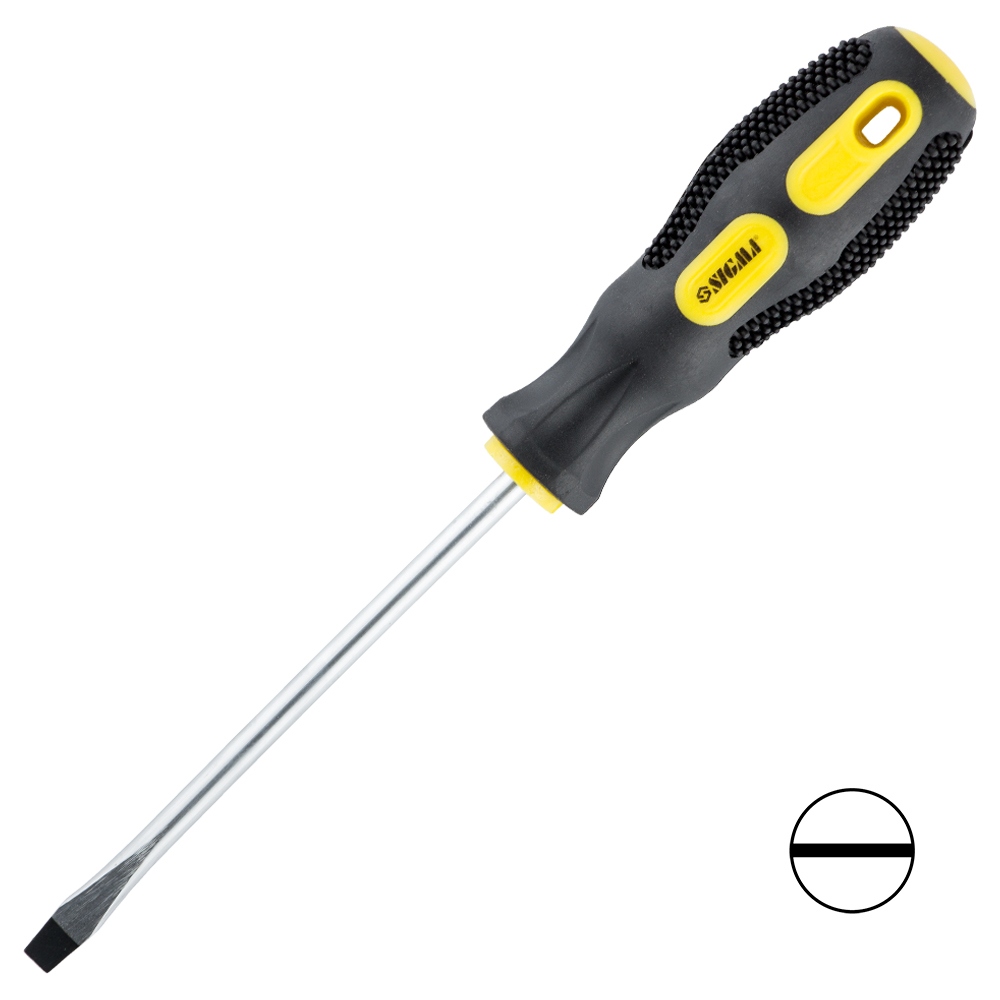 Викрутка шліцьова Sigma CrV SL6.0 х 125 мм Викрутка шліцьова Sigma CrV SL6.0 х 125 мм