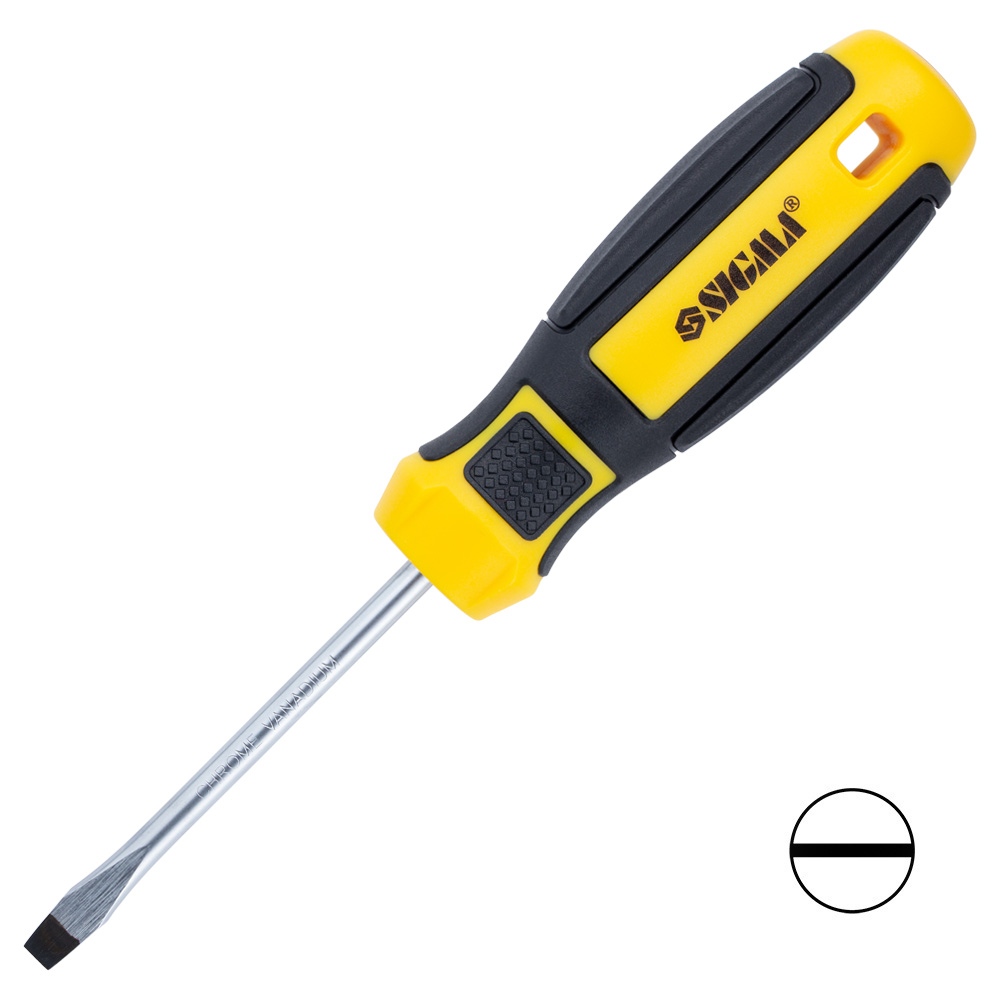 Викрутка шліцьова Sigma Mega CrV SL 5.0 х 75 мм Викрутка шліцьова Sigma Mega CrV SL 5.0 х 75 мм