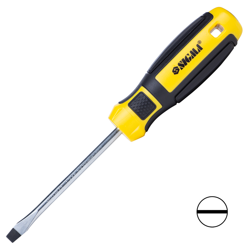 Викрутка шліцьова Sigma Mega CrV SL 6.0 х 100 мм Викрутка шліцьова Sigma Mega CrV SL 6.0 х 100 мм