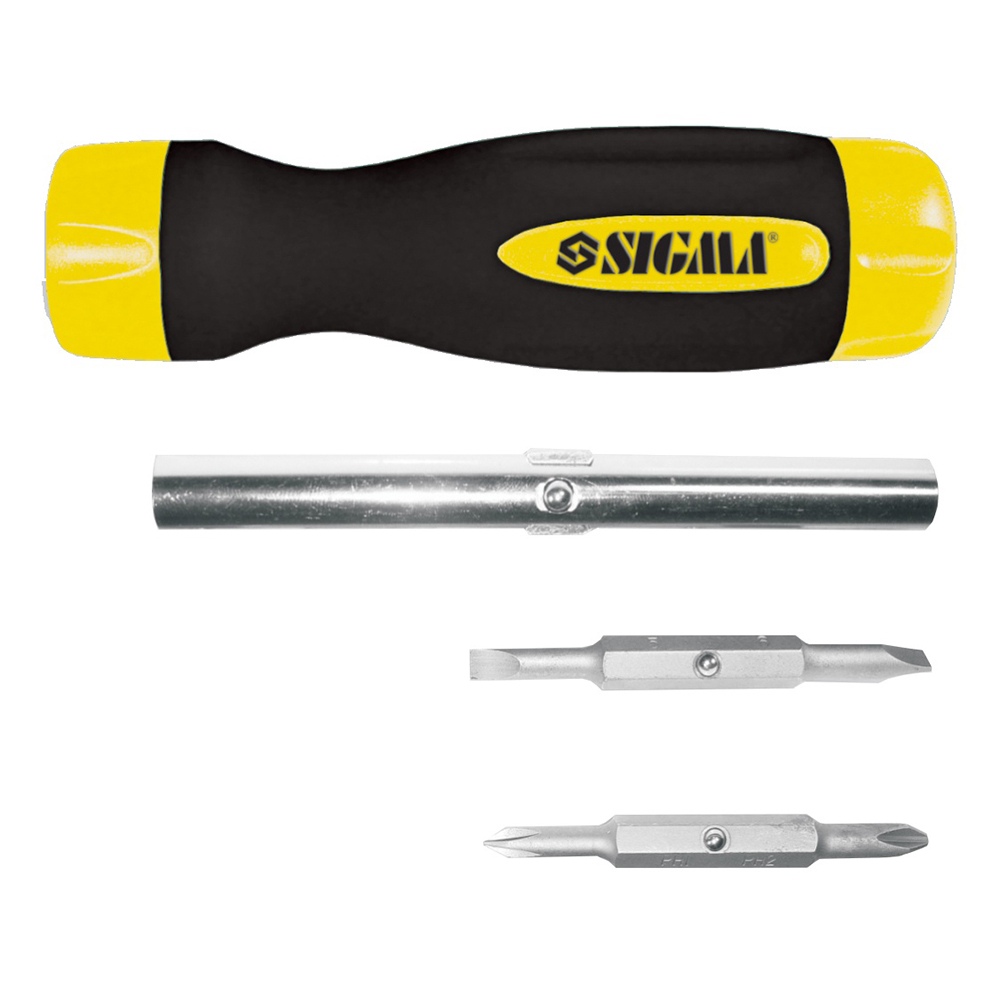Викрутка Sigma CrV + подовжувач + біти 4шт Викрутка Sigma CrV + подовжувач + біти 4шт