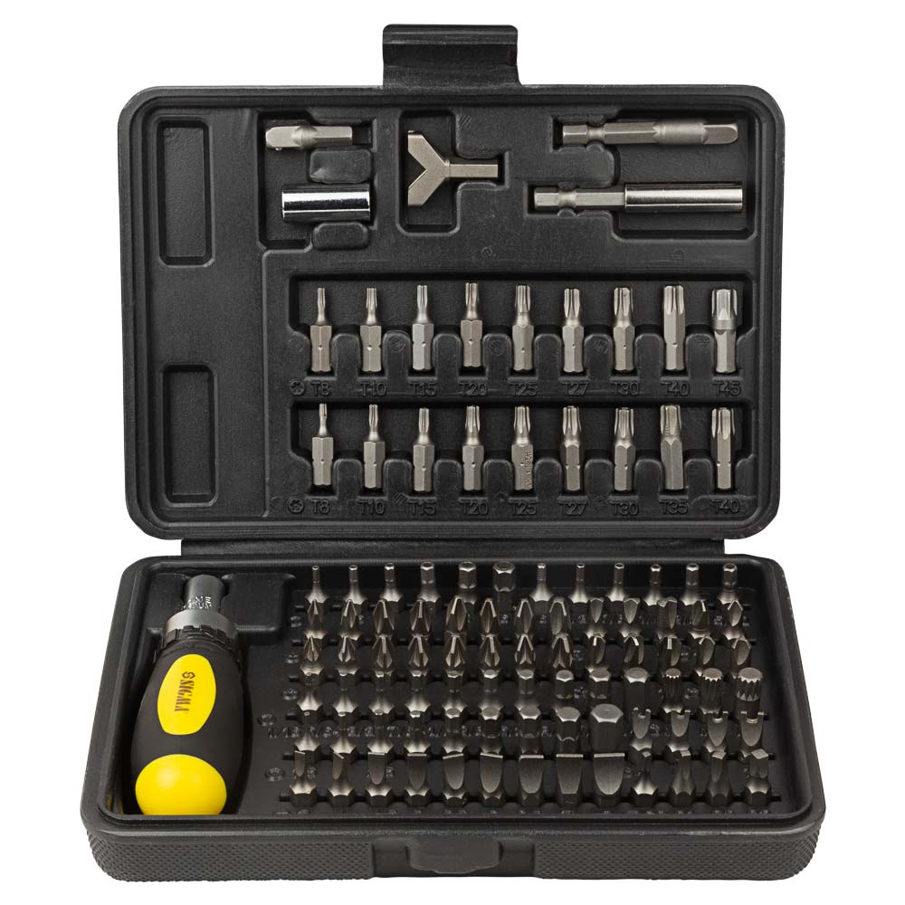 Викрутка Sigma CrV з реверсом + біти 101 шт (кейс) Викрутка Sigma CrV з реверсом + біти 101 шт (кейс)