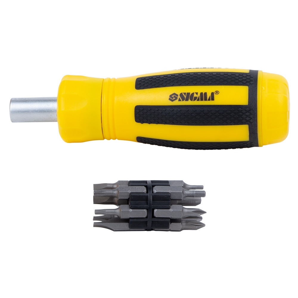 Викрутка Sigma CrV з реверсом + біти 12 шт Викрутка Sigma CrV з реверсом + біти 12 шт
