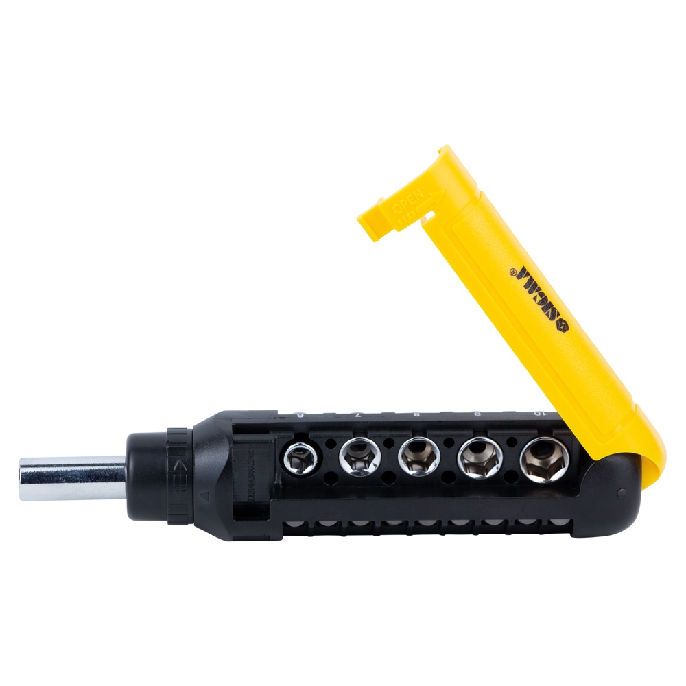 Викрутка Sigma CrV з реверсом + насадки торцеві і біти 1/4" 13 шт