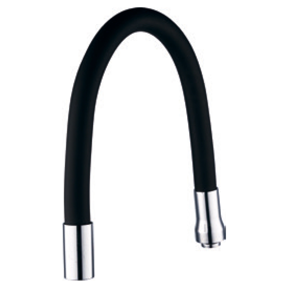 Вилив (гусак) Aquatica 3/4" для кухні силіконовий чорний